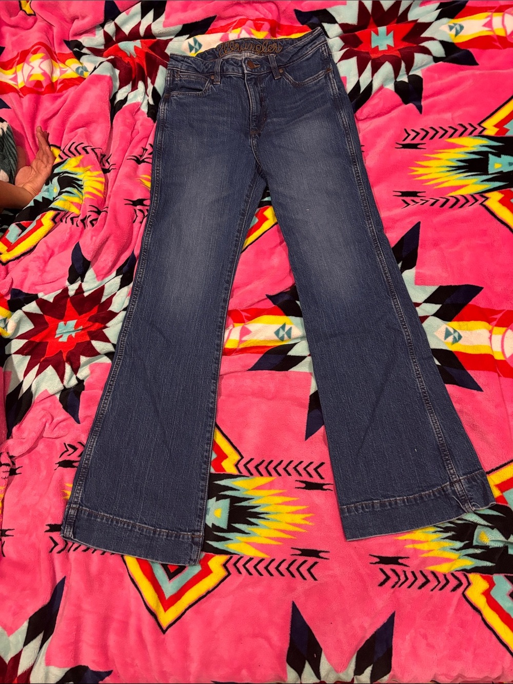 Wrangler Women's Dark Blue Flare Jeans